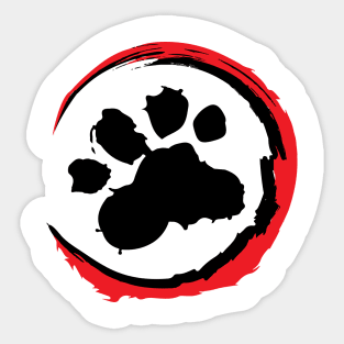 dog foot Sticker